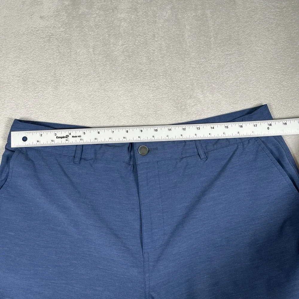 Faherty All Day Shorts Men 36 Navy Blue Drawstrings Casual Chino 8.5